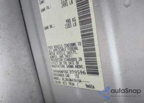 2016 Nissan Maxima 3.5 S from USA, damaged, VIN 1N4AA6AP3GC399596